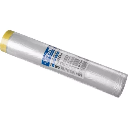 Пленка ЗУБР &quot;ПРОФЕССИОНАЛ&quot; защитная с клейкой лентой, HDPE, 10мкм, 2,1х20м 12250-210-20 купить в Кургане