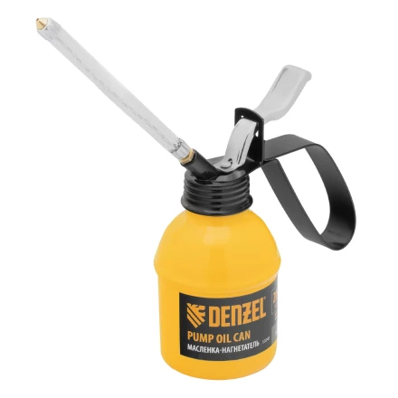 Масленка-нагнетатель, металлический корпус, 0,2 л, гибкий наконечник// Denzel 53240 купить в Кургане