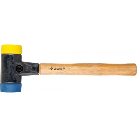 Молоток ЗУБР &quot;ЭКСПЕРТ&quot; многофункциональный, сборочный, ручка из ясеня, сменные бойки, для металлообработки, 1100г, 50мм 2044-50 купить в Кургане
