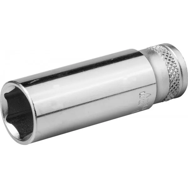 Торцовая головка KRAFTOOL "INDUSTRIE QUALITAT", удлиненная, Cr-V, FLANK, хромосатинированная, 1/4", 8 мм 27817-08_z01 купить в Кургане