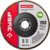 Круг шлифовальный ЗУБР &quot;МАСТЕР&quot; лепестковый торцевой, зерно-электрокорунд нормальный, тип КЛТ 1, P80, 150х22,2мм 36593-150-80 купить в Кургане
