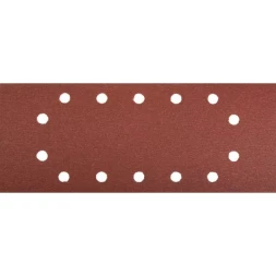 Лист шлифовальный ЗУБР &quot;МАСТЕР&quot;, 14 отверстий, для ПШМ на зажимах, Р180, 115х280мм, 5шт 35594-180