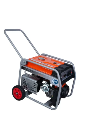 Генератор бензиновый TOR KM6500H 5,0 кВт 220В 27 л с электростартером и колесами 1018117 купить в Кургане