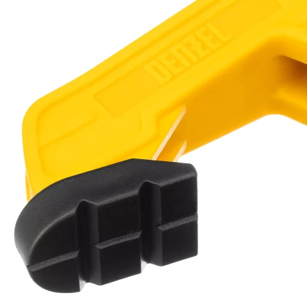 Струбцина клещеобразная Denzel, усиленная 65 х 50 мм, двухкомпонентные рукоятки, 20796 купить в Кургане