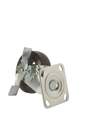 Колесо большегрузное поворотное SCdb 55 125 мм обрезиненное с тормозом (N) 1024160 купить в Кургане