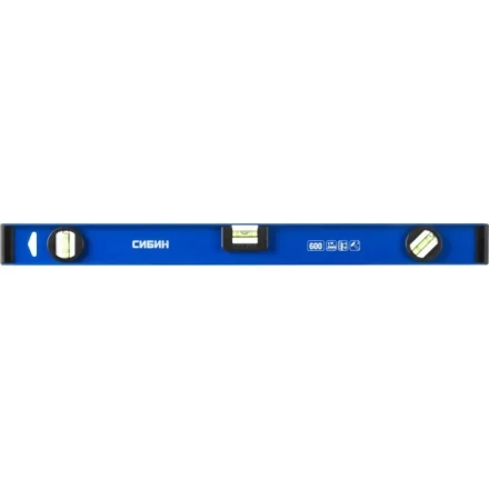 Уровень СИБИН двутавровый, 3 ампулы, измерительная линейка, 60см 34607-060 купить в Кургане