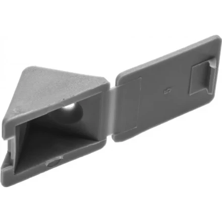 Уголок мебельный ЗУБР с шурупом, цвет св-серый, 4,0x15мм, ТФ6, 4шт 4-308256-6 купить в Кургане