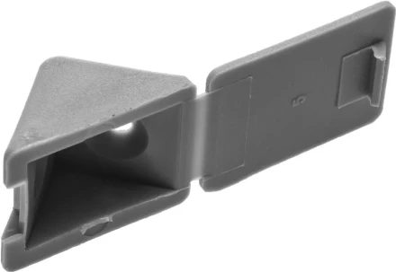 Уголок мебельный ЗУБР с шурупом, цвет св-серый, 4,0x15мм, ТФ6, 4шт 4-308256-6 купить в Кургане