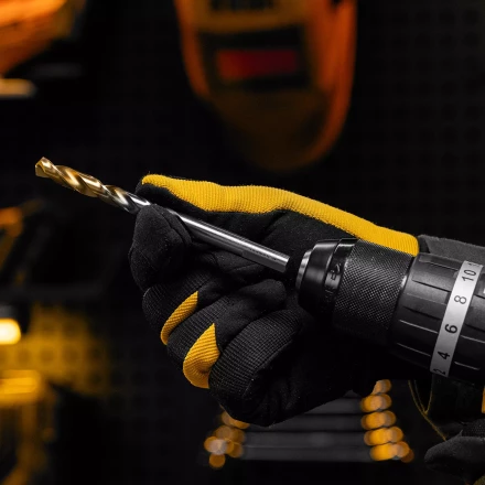 Сверло спиральное по металлу Denzel, 9 x 125 мм, Р6М5, Golden Tip, 718241 купить в Кургане