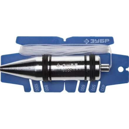 Отвес ЗУБР &quot;ЭКСПЕРТ&quot; строительный со шнуром и безопасным наконечником, 250 г 06347-25_z01 купить в Кургане