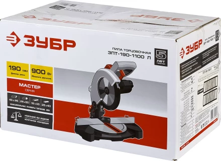 Пила торцовочная с облегченной конструкцией ЗПТ-190-1100 Л серия МАСТЕР купить в Кургане