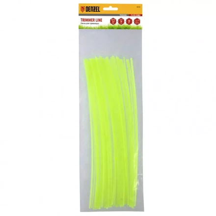 Леска для триммера квадратная нарезанная 2,4мм х 30 см 50 шт Flex cord Denzel 96103 купить в Кургане