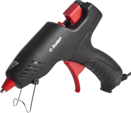 Пистолет ЗУБР &quot;МАСТЕР&quot; клеевой (термоклеящий), электрический, эргономичная рукоятка, рабочая температура 193град, d=12мм, 40Вт 06850-55-12_z02 купить в Кургане