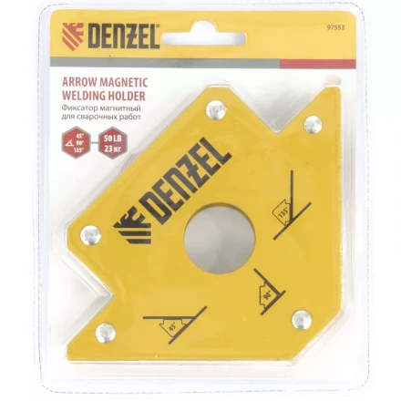 Фиксатор магнитный для сварочных работ усилие 50 LB Denzel 97553 купить в Кургане