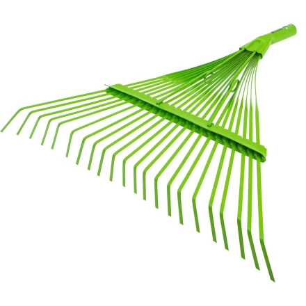 Грабли веерные стальные Palisad, 565 мм, 22 плоских зуба, эмалированные, усиленные, без черенка, 617015 купить в Кургане