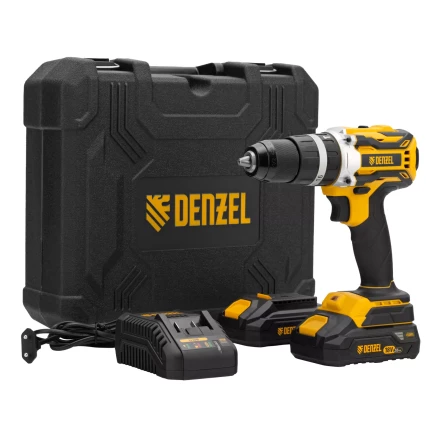 Дрель-шуруповерт аккумуляторная ударная бесщет Denzel CIDB-18-02, Li-Ion, 18 В 26145 купить в Кургане