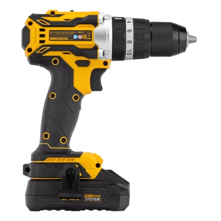 Дрель-шуруповерт аккумуляторная ударная бесщет Denzel CIDB-18-02, Li-Ion, 18 В 26145 купить в Кургане