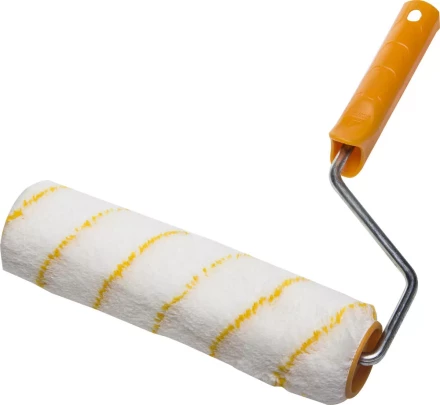 Валик GIRPAINT ПОЛИАКРИЛ малярный в сборе, ворс 12мм, бюгель 8мм, 48х240мм, STAYER Profi 0314-24_z01 купить в Кургане