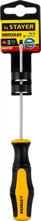 Отвертка STAYER &quot;MASTER&quot; &quot;HERCULES&quot;, Сr-V, противоскользящая рукоятка, SL3,0x100мм 25051-03-10_z02 купить в Кургане