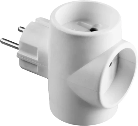 Разветвитель СИБИН электрический, 3 гнезда, 6А/220В 55097-3 купить в Кургане