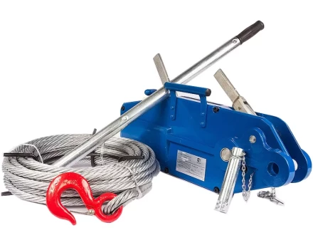 Лебедка рычажная тросовая TOR МТМ 1600 1,6 т L=20м (стальной корпус) 1002528 купить в Кургане