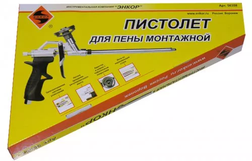 Пистолет для пены монтажной Энкор 56358 56358 купить в Кургане