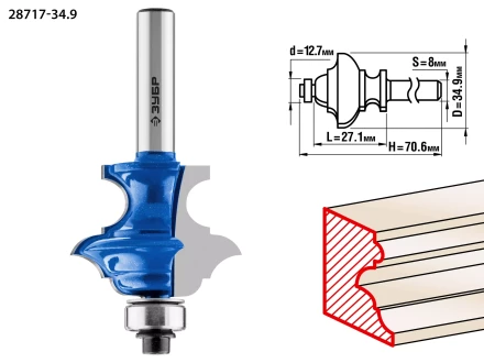 Фрезы кромочные фигурные №6(многопрофильные) серия ПРОФЕССИОНАЛ купить в Кургане
