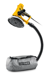STEHER d180 мм, 900 Вт, подсветка, шлифовальная машина для стен (DWH-900)