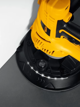 STEHER d180 мм, 900 Вт, подсветка, шлифовальная машина для стен (DWH-900) купить в Кургане