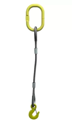 Строп канатный одноветвевой 1СК 0.75 т L=5 м с кч din 0.75 т опрессовка купить в Кургане
