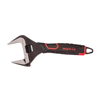 Ключ разводной Matrix тонкие губки фосфатированный двухкомпонентная рукоятка 250 мм 15578 купить в Кургане