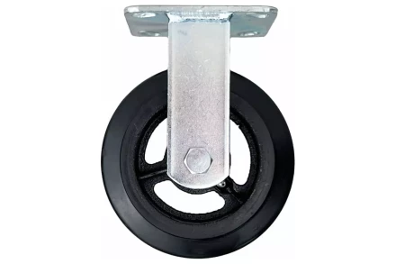 Аппаратное неповоротное колесо большегрузное HITCH 200*50 резина черная FCd80 (SZ085002) купить в Кургане