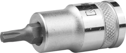 Торцовая бита-головка KRAFTOOL &quot;INDUSTRIE QUALITAT&quot;, материал S2, TORX, сатинированная, 1/2&quot;, Т27 27905-27_z01 купить в Кургане