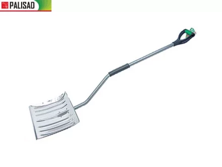 Лопата снеговая 465 х 340 мм метал. изогн. обрез черенок алюм. ковш  PALISAD 61573 купить в Кургане