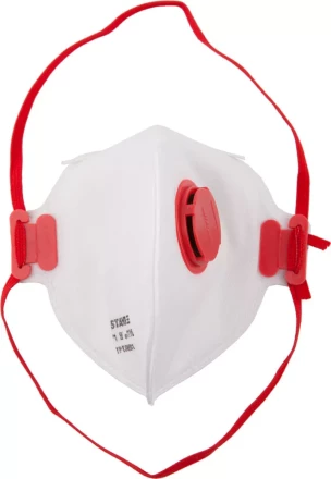 Полумаска фильтрующая STAYER &quot;MASTER&quot; плоская, с клапаном, многослойная, класс защиты FFP1 11116 купить в Кургане