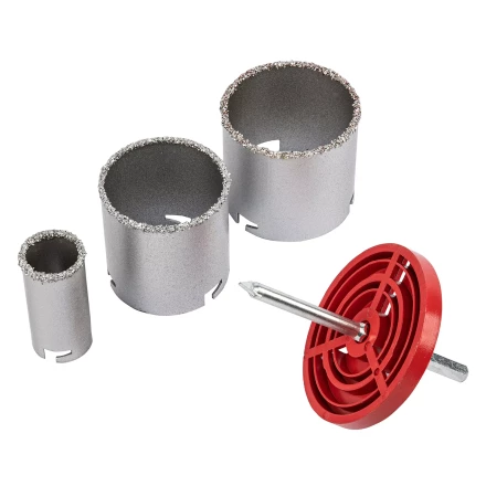 Набор коронок по керамической плитке Matrix 72841, 33-67-73 мм, шестигранный хвостовик купить в Кургане