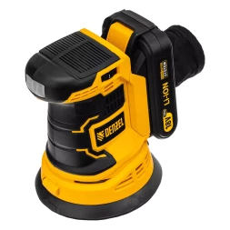 Машина шлифовальная эксцентриковая аккумуляторная Denzel 28470 COS-125, 18В Li-Ion