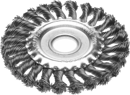 STAYER &quot;PROFESSIONAL&quot;. Щетка дисковая для УШМ, жгутированная стальная проволока 0,5мм, 125ммх22мм 35120-125 купить в Кургане