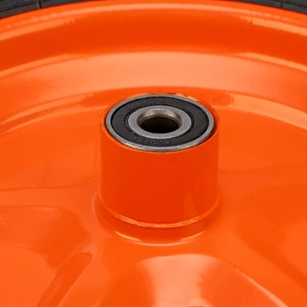 Колесо пневматическое усиленное, шина 8PR, 4.00-8 D400 мм, внутренний диаметр подшипника 12 мм, длина оси 90 мм Palisad купить в Кургане