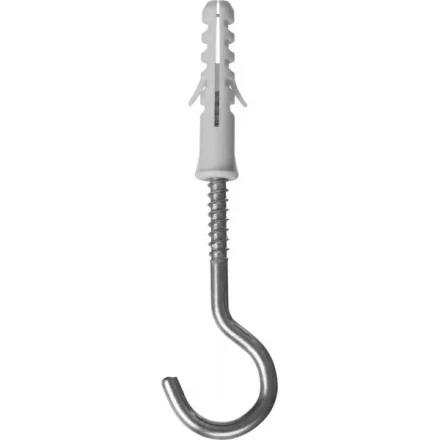 Дюбель ЗУБР &quot;МАСТЕР&quot; распорный полипропиленовый, тип &quot;ЕВРО&quot;, в комплекте с шурупом-полукольцом, 8 х 40 / 5 х 75 мм, 70 шт 30685-08-40 купить в Кургане