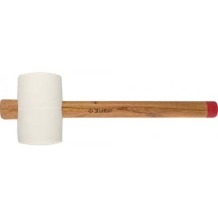 Киянка ЗУБР &quot;МАСТЕР&quot; резиновая белая, с деревянной рукояткой, 0,9кг 20511-900_z01 купить в Кургане
