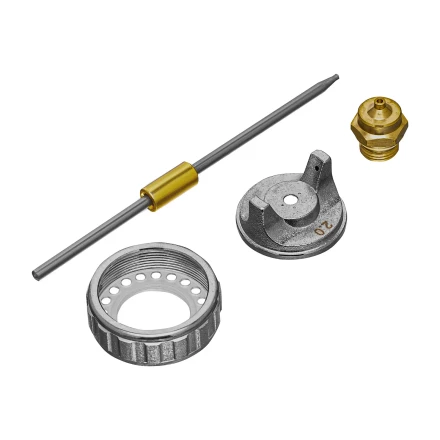 Ремкомплект для краскораспылителя 4 предмета: сопло 2,0 мм, игла, форсунка, зажим сопла// Matrix 57392 купить в Кургане