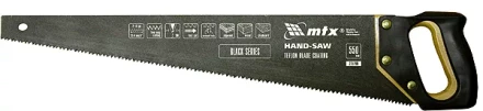 Ножовка по дереву,450 мм,7-8 TPI,зуб-3D,каленный зуб,тефл.покр. дер.рук-ка. MATRIX 23578 купить в Кургане