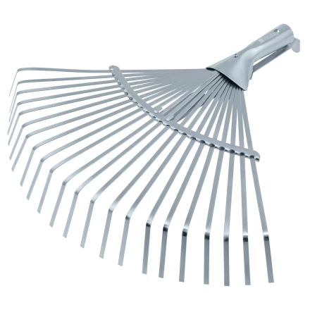 Грабли веерные стальные Palisad, 300 - 480 мм, 22 плоских зуба, оцинкованные,раздвижные, без черенка, 617675 купить в Кургане