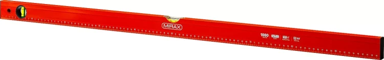 Уровень коробчатый MIRAX, 2 ампулы, крашеный, 1000мм 34602-100_z02 купить в Кургане