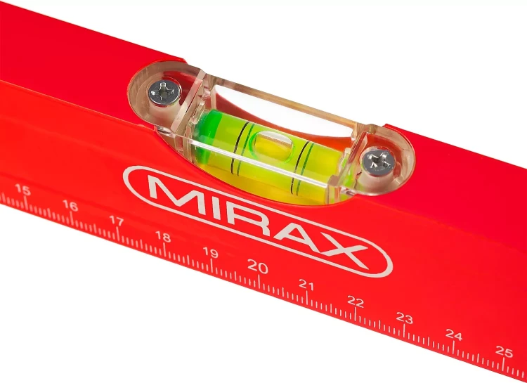 Уровень коробчатый MIRAX, 2 ампулы, крашеный, 1000мм 34602-100_z02 купить в Кургане