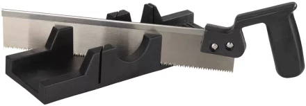 Набор STAYER &quot;MASTER&quot;: cтусло пластмассовое + пила для стусла, ножовка 300мм, заточенный зуб 11TPI, стусло MIDI для заготовок до 65х35мм 1539-30 купить в Кургане