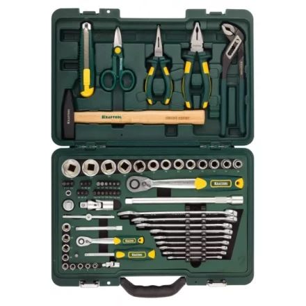 Набор KRAFTOOL &quot;INDUSTRIE&quot; Слесарно-монтажный инструмент, 70 предметов 27977-H70 купить в Кургане
