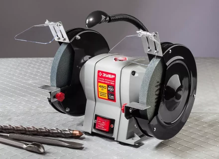 Станок точильный увеличенная мощность + лампа подсветки ЗТШМ-200-450 серия МАСТЕР купить в Кургане