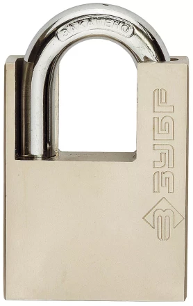 Замок навесной ЗУБР "серия 223" с защитой дужки, 50мм 4-37223-50 купить в Кургане